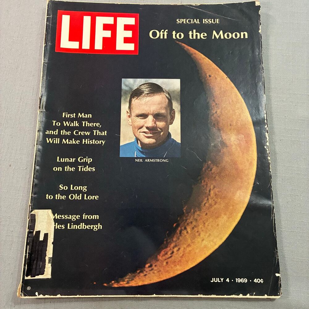 Vintage 1969 LIFE Magazine Apollo 11 Neil Armstrong Moon Landing See Descr